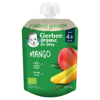 Gerber Organic Deser w tubce, mango, po 4 miesiącu, 80 g - zdjęcie produktu