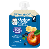 Gerber Deser w tubce, jabłko, jagoda, banan, po 6 miesiącu, 80 g - miniaturka zdjęcia produktu