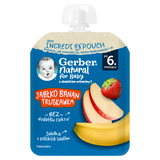 Gerber Deser w tubce, jabłko, banan, truskawka, po 6 miesiącu, 80 g - miniaturka zdjęcia produktu