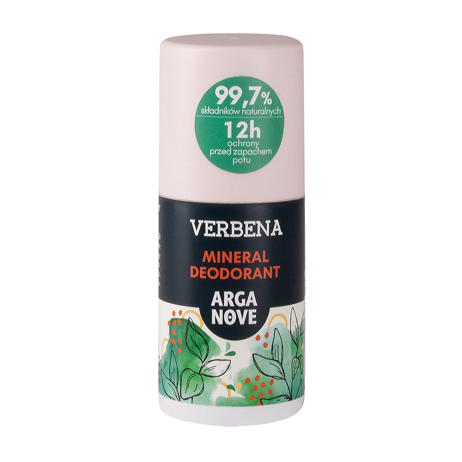 Arganove Arganove, dezodorant mineralny ałunowy, werbena, roll-on, 50 ml — Składniki i ocena