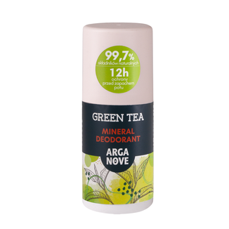 Arganove, dezodorant mineralny ałunowy, zielona herbata, roll-on, 50 ml - zdjęcie produktu