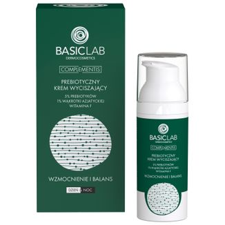 BasicLab Complementis, prebiotyczny krem wyciszający z prebiotykami 5%, wzmocnienie i balans, 50 ml - zdjęcie produktu