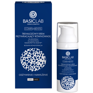 BasicLab Complementis, trehalozowy krem przywracający równowagę z ksylitolem 3%, odżywienie i nawilżenie, 50 ml - zdjęcie produktu