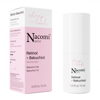 Nacomi Next Level, serum pod oczy Retinol+Bakuchiol, 15 ml - zdjęcie produktu