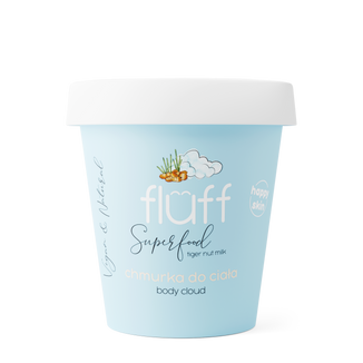 Fluff Superfood, nawilżająca chmurka do ciała z mlekiem migdałowym, 150 g - zdjęcie produktu