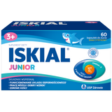 Iskial Junior, powyżej 3 lat, smak cytrynowy, 60 kapsułek do żucia - miniaturka zdjęcia produktu