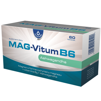Mag-Vitum B6 Ashwagandha, 60 tabletek - zdjęcie produktu