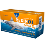Rekinol Max D3, olej z wątroby rekina, 60 kapsułek - miniaturka zdjęcia produktu