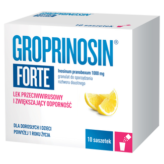 Groprinosin Forte 1000 mg, granulat do sporządzania roztworu doustnego, 10 saszetek - zdjęcie produktu