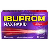 Ibuprom Max Rapid 400 mg, 24 tabletki powlekane KRÓTKA DATA - miniaturka zdjęcia produktu