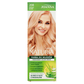 Joanna Naturia Color, farba do włosów, 208 różany blond - zdjęcie produktu