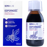 SEMA Lab Odporność, syrop dla dzieci od 3 lat i dorosłych, smak malinowy, 120 ml USZKODZONE OPAKOWANIE - miniaturka zdjęcia produktu