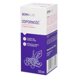SEMA Lab Odporność, syrop dla dzieci od 3 lat i dorosłych, smak malinowy, 120 ml - miniaturka zdjęcia produktu