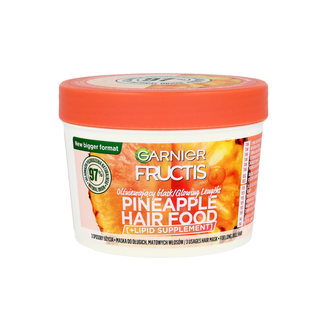 Garnier Fructis Hair Food Pineapple, rozświetlająca maska do włosów długich i matowych, 400 ml - zdjęcie produktu