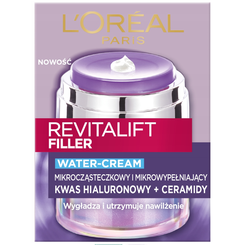 L'Oreal Paris L'Oreal Revitalift Filler, ujędrniający krem do twarzy z kwasem hialuronowym, na dzień, 50 ml