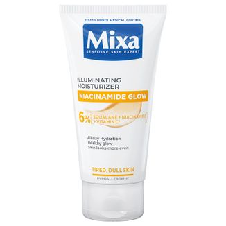 Mixa Niacinamide Glow, rozświetlający krem nawilżający, skóra matowa i zmęczona, 50 ml - zdjęcie produktu