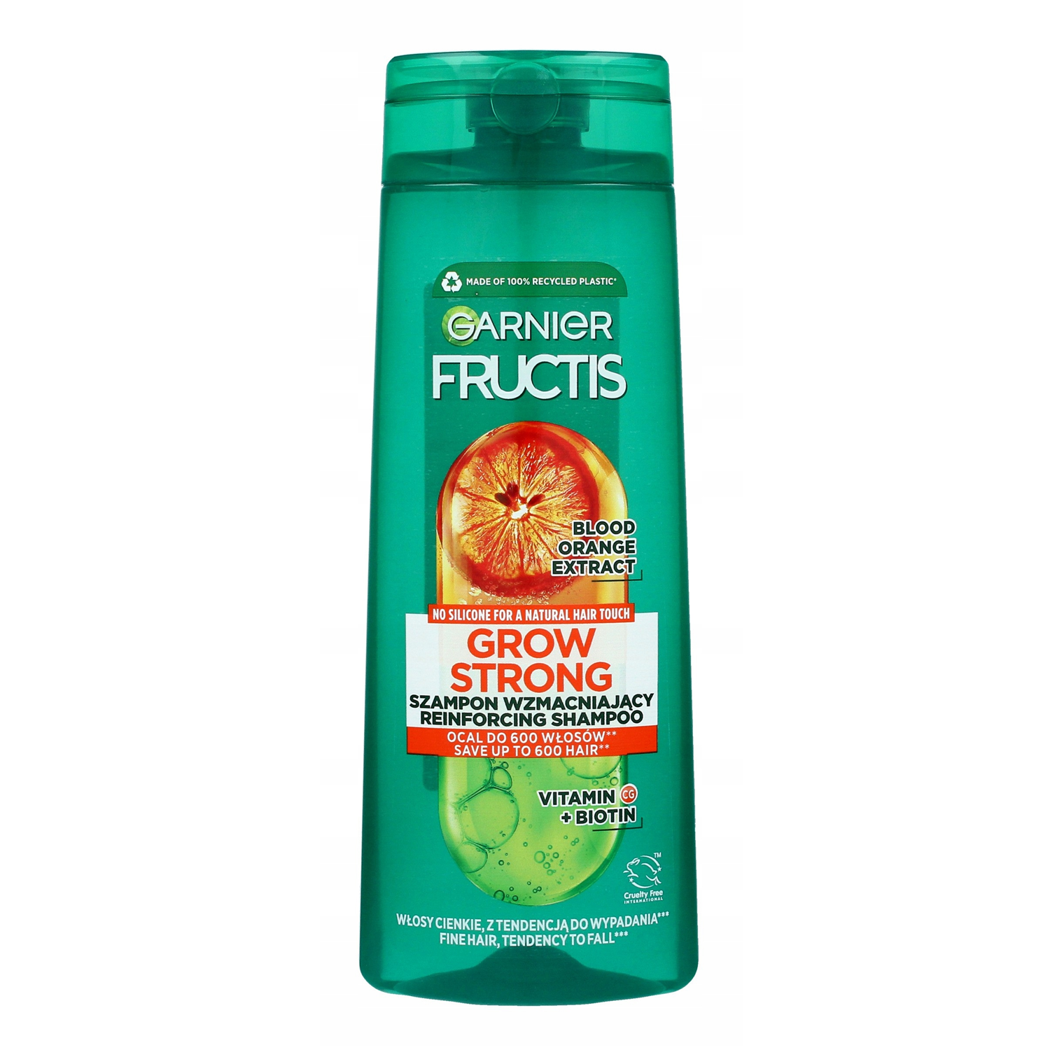 Garnier Garnier Fructis Grow Strong, szampon wzmacniający do włosów cienkich z tendencją do wypadania, 400 ml
