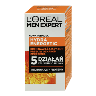 L'Oreal Men Expert Hydra Energetic, krem nawilżający do twarzy, SPF 15, 50 ml - zdjęcie produktu