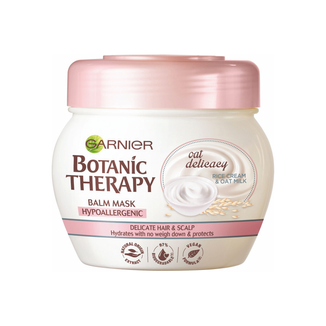 Garnier Botanic Therapy Oat Delicacy, nawilżająca maska do włosów, hipoalergiczna, 300 ml - zdjęcie produktu
