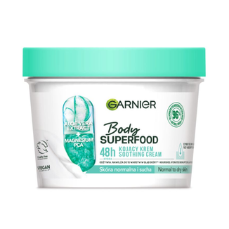 Garnier Body Superfood, kojący krem do ciała z aloesem i solą magnezową, 380 ml - zdjęcie produktu