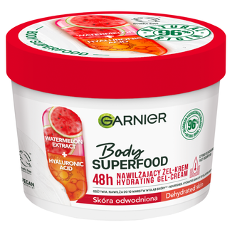 Garnier Body Superfood, nawilżający żel-krem z arbuzem i kwasem hialuronowym, 380 ml - zdjęcie produktu