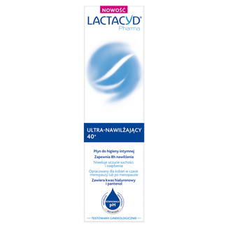 Lactacyd Pharma, ultra-nawilżający płyn do higieny intymnej dla kobiet 40+, 250 ml USZKODZONE OPAKOWANIE - zdjęcie produktu
