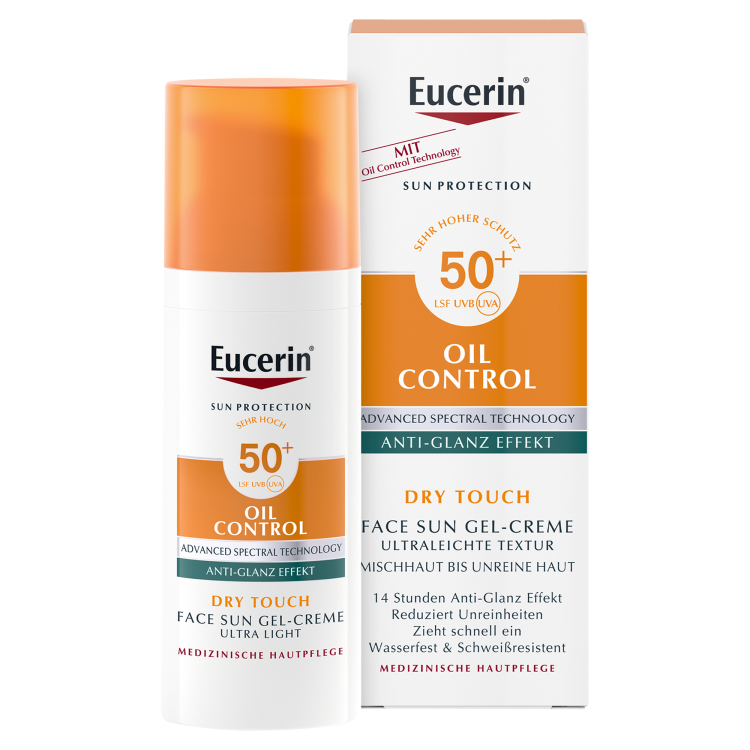 Eucerin Eucerin Sun Protection Oil Control, ultralekki żel-krem ochronny do skóry ze skłonnością do trądziku, SPF 50+, 50 ml — Inhaltsstoffe und Bewertung