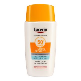 Eucerin Sun Hydro Protect, ultralekki nawilżający fluid ochronny, SPF 50+, 50 ml - zdjęcie produktu