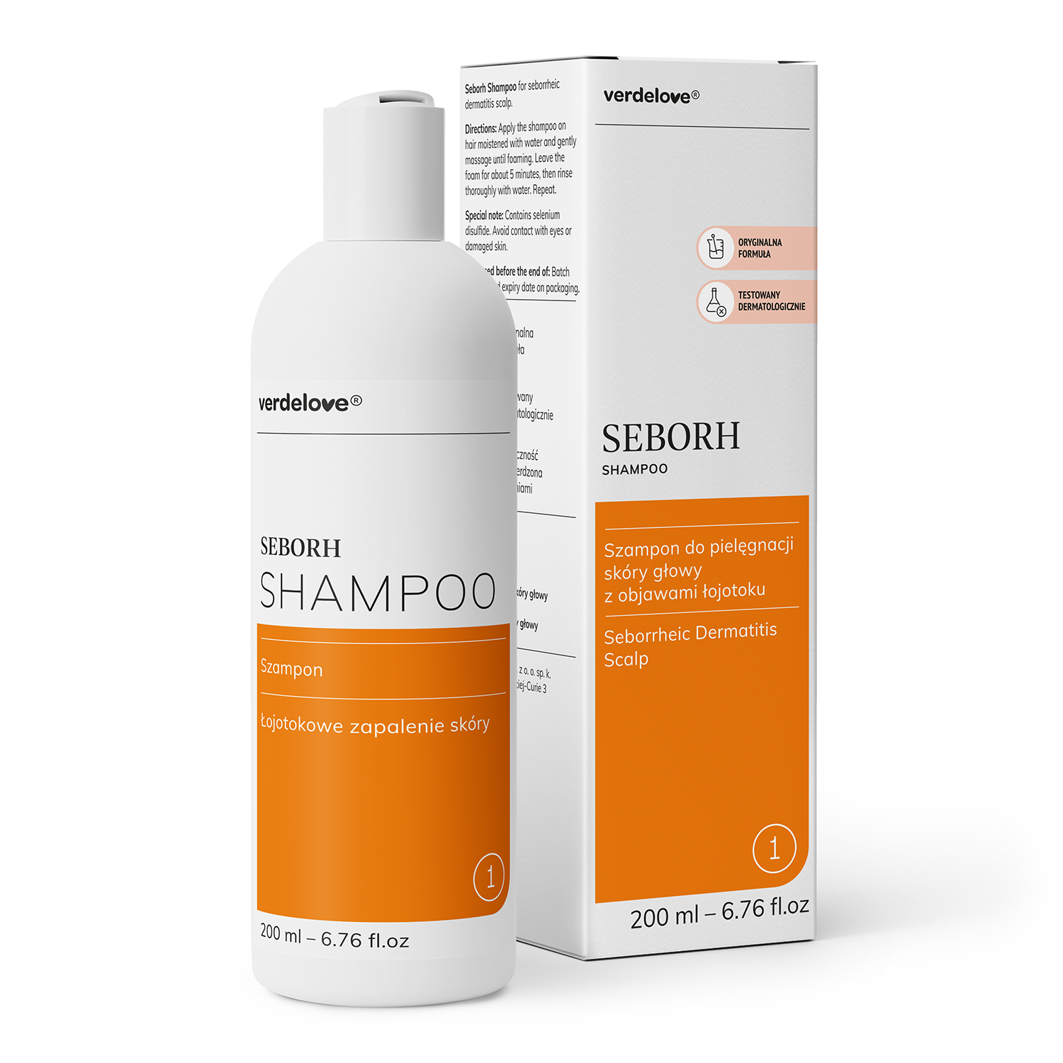 Verdelove Seborh, szampon na łojotokowe zapalenie skóry głowy, 200 ml