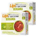 Zestaw na prawidłowy poziom cholesterolu, LipiForma Bergamia, 2 x 30 kapsułek - miniaturka zdjęcia produktu