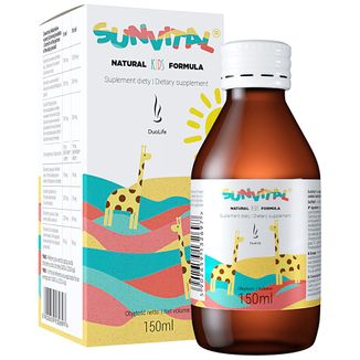 Duolife Natural Kids Formula Sunvital, syrop, 150 ml USZKODZONE OPAKOWANIE - zdjęcie produktu