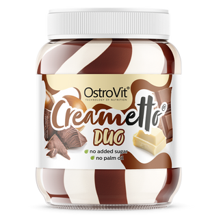 OstroVit Creametto Duo, krem o smaku mleczno-orzechowym, 350 g OstroVit Creametto Duo, krem o smaku mleczno-orzechowym, 350 g - zdjęcie produktu