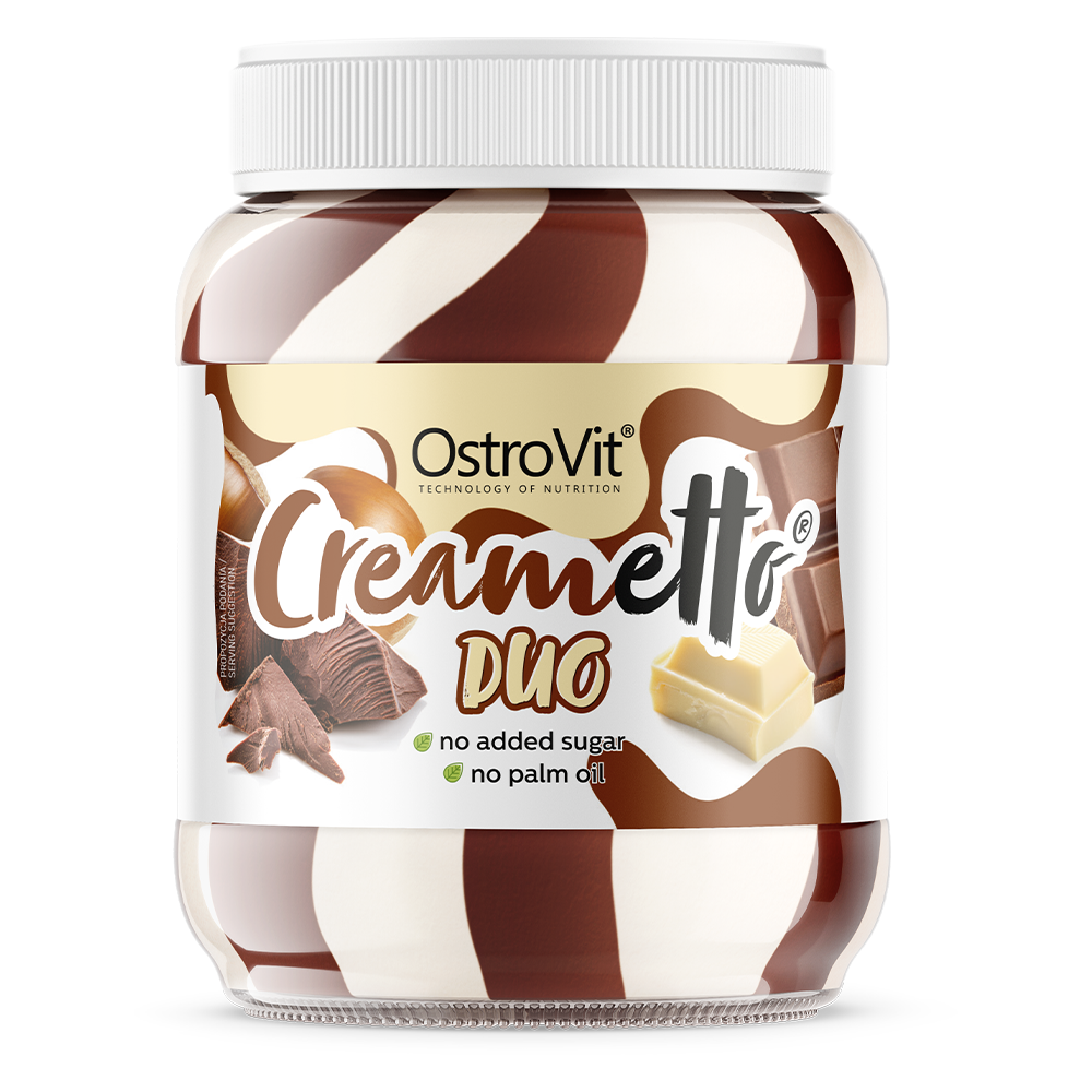 Nieznana OstroVit Creametto Duo, krem o smaku mleczno-orzechowym, 350 g