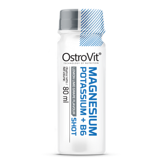 OstroVit Magnesium Potassium + B6 Shot, smak cytrynowo-limonkowo-winogronowy, 80 ml - zdjęcie produktu