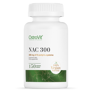 OstroVit NAC 300, N-acetylo-L-cysteina, 150 tabletek - zdjęcie produktu