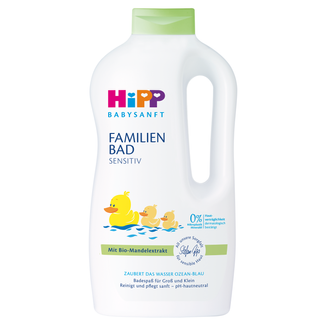 HiPP Babysanft Sensitive, płyn do kąpieli dla całej rodzinny, 1000 ml - zdjęcie produktu