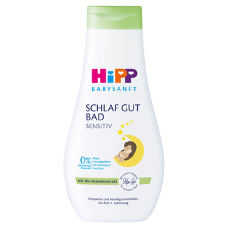 HiPP Babysanft, uspokajający płyn do kąpieli na noc, od 1 dnia życia, 350 ml USZKODZONE OPAKOWANIE - zdjęcie produktu