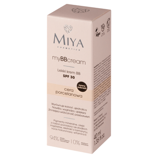 Miya myBBcream, lekki krem BB, cera porcelanowa, SPF30, 40 ml  - zdjęcie produktu