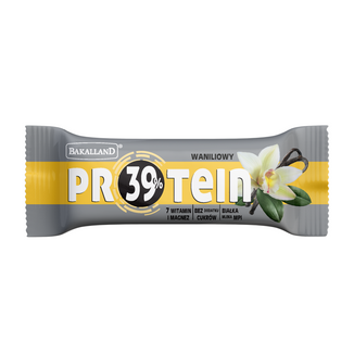 Bakalland Protein Baton proteinowy, waniliowy, 35 g - zdjęcie produktu
