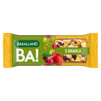 Bakalland BA! Baton zbożowy, 5 bakalii, 40 g - zdjęcie produktu