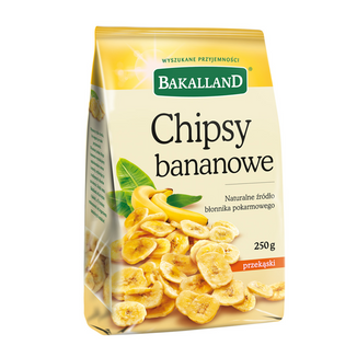 Bakalland Chipsy bananowe, 250 g - zdjęcie produktu