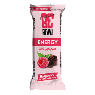 BeRAW! Energy, baton energetyczny, malina, gorzka czekolada, 40g - zdjęcie produktu