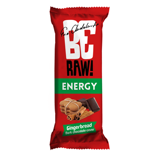 BeRAW! Energy, baton energetyczny, piernik, gorzka czekolada, 40 g - zdjęcie produktu