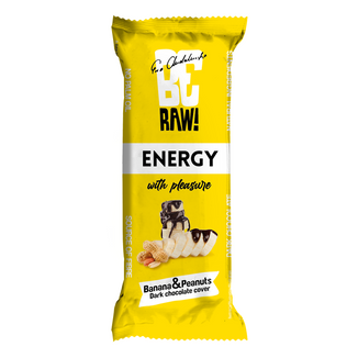 BeRAW! Energy, baton energetyczny, banan, orzeszki ziemne, 40 g - zdjęcie produktu