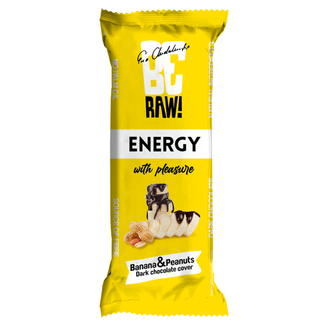 BeRAW! Energy, baton energetyczny, banan, orzeszki ziemne, 40 g - zdjęcie produktu