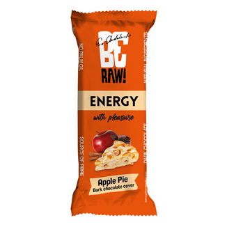 BeRAW! Energy, baton energetyczny, szarlotka, gorzka czekolada, 40 g - zdjęcie produktu