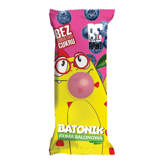BeRAW! Kids, batonik, guma balonowa, bez dodatku cukru, 25 g - zdjęcie produktu