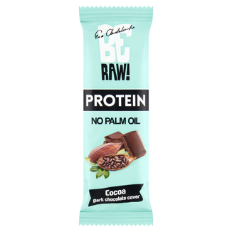 BeRAW! Protein, baton proteinowy, surowe kakao, gorzka czekolada, 40 g - zdjęcie produktu