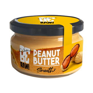 BeRAW! Peanut Butter, krem orzechowy, Smooth, 190 g - zdjęcie produktu