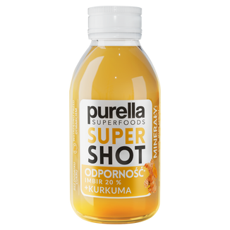 Purella Superfoods SuperShot Odporność, napój niegazowany, imbir + kurkuma, 100 ml - zdjęcie produktu